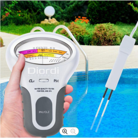 Medidor de Ph y Cloro para Piscina Tester Calidad de Agua
