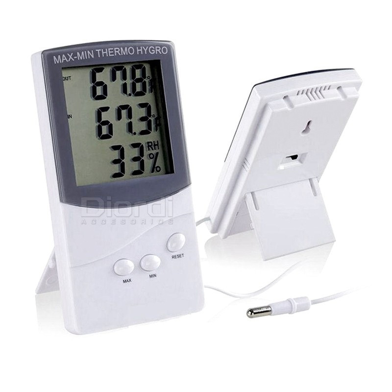 Higrómetro Termómetro TA318 Medidor de Humedad Lcd Digital Cable °C °F