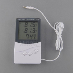 Higrómetro Termómetro TA318 Medidor de Humedad Lcd Digital Cable °C °F