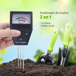 Medidor 2 En 1 Fertilidad Y Ph Para Suelo Tierra Cultivos