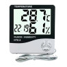 Termohigrometro HTC-2 Interiores y Exteriores Con Cable Reloj