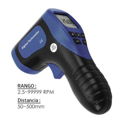 Tacómetro Láser Digital 99999 Rpm Medición A Distancia