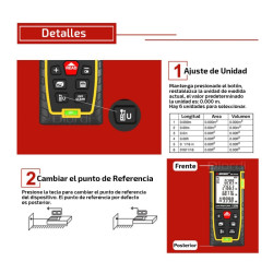 Distanciómetro 120m Sndway SW-TG120 Doble Burbuja Distancia