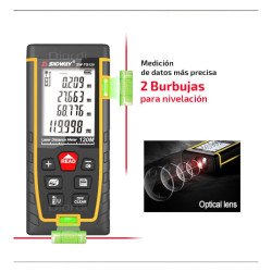 Distanciómetro 120m Sndway SW-TG120 Doble Burbuja Distancia