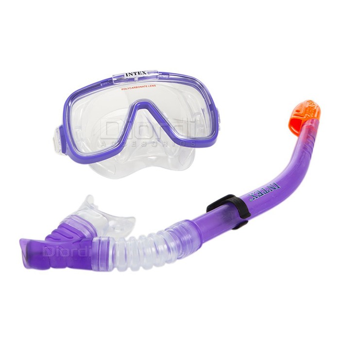 Gafas Snorkel de Buceo Piscina Mar - Morado - Diordi