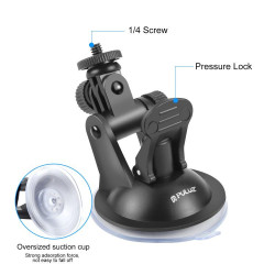Soporte Ventosa para Auto con tornillo, adaptador para trípode para GoPro, Insta360, DJI y otras cámaras de acción