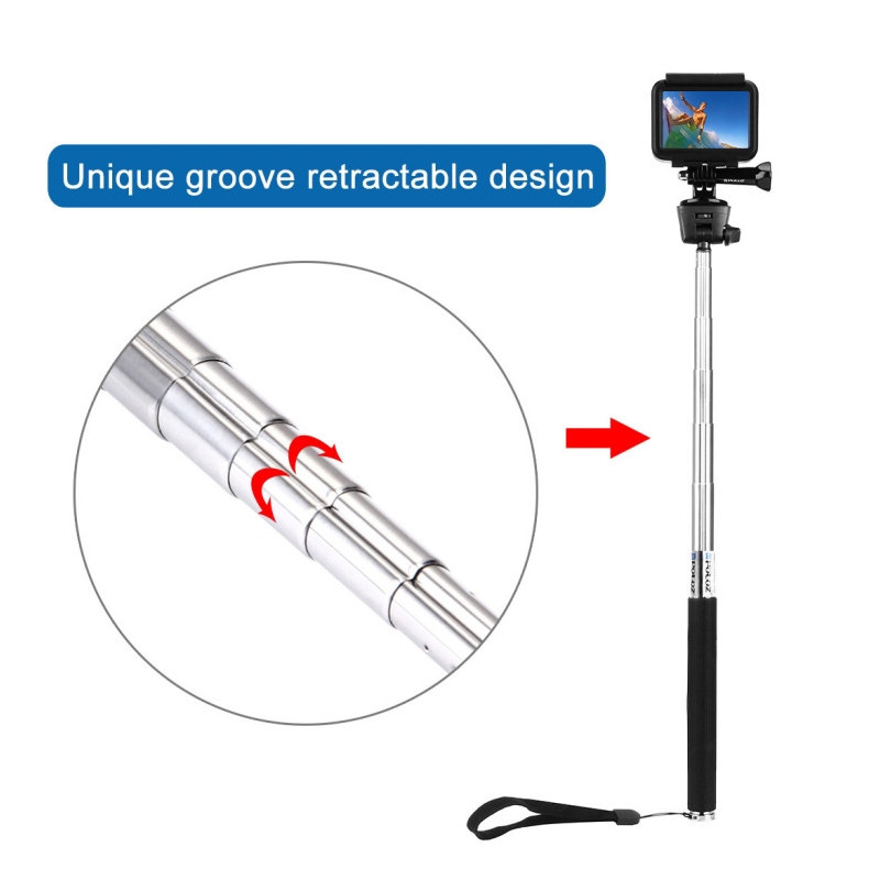 Monoppod de mano extensible PULUZ para selfies
