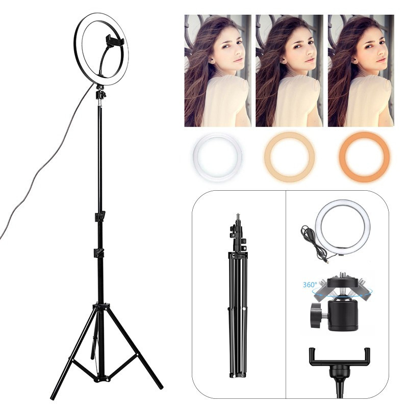 Kit Anillo Luz Led 24cm Iluminación de audio y video Pro