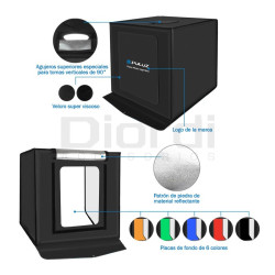 Estudio Fotográfico Puluz Plegable 60cmx60cmx60cm