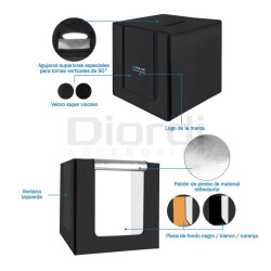 Estudio Fotográfico Puluz Plegable 80cmx80cmx80cm