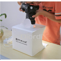 Estudio Fotográfico con Panel Luz Led sin Sombras Puluz 20cmx20cm