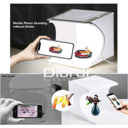 Estudio Fotográfico con Panel Luz Led sin Sombras Puluz 20cmx20cm