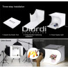 Estudio Fotográfico con Panel Luz Led sin Sombras Puluz 20cmx20cm