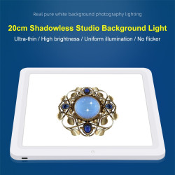 Estudio Fotográfico con Panel Luz Led sin Sombras Puluz 20cmx20cm
