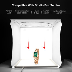 Estudio Fotográfico con Panel Luz Led sin Sombras Puluz 20cmx20cm